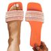 2026 Summer New Large Size Pearl Flat Sandals For Women, Low Heel Outdoor Beach Sandals, In-Stock Wholesale_vogvips.com