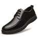 Suitable For All Seasons Single Genuine Fleece Lined Warm Cotton Casual Classic Middle-aged And Elderly Dad Men's Winter Leather Shoes_vogvips.com