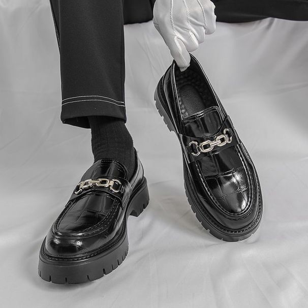 Men's Thick-soled Height-increasing British-style Large-toe Shoes, Business Loafers, New Summer Trendy Men's Casual_vogvips.com