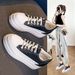 Thick-soled White Sneakers, New Spring And Autumn Style For Women, Versatile Casual Niche Platform Shoes,_vogvips.com