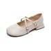 platform Mary Jane Shoes Women's French Spring Soft Sole Thick Heel Single Shoes Women's Round Head Japanese Large Size Women's Shoes_vogvips.com