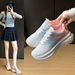 Flying Woven Shoes Sports Women's Mesh Breathable Student Casual Shoes Platform Running_vogvips.com