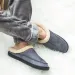 Black New Winter Suede Slippers Indoor Slipper Waterproof Home House Men Warm Velvet Fur Knitting Shoes_vogvips.com
