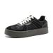 Men's Casual Height Increasing Training Shoes Summer Thick Soled Soft Soled Breathable Mesh Sports Sneakers White X559_vogvips.com