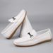 Men's Casual Small Leather Shoes Large Size Driving Shoes Loafers Men's_vogvips.com