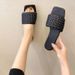 Summer New 2021 Spring Versatile Comfortable Large Size Knitted For Wearing Outside Women's Beach Sandals_vogvips.com