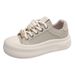 Little White Shoes Children Girls Students Leisure Sports Versatile Board Shoes Street Shooting_vogvips.com
