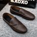 New Stylish Men's Loafers, Korean Version Slip-on Casual Shoes, Versatile Soft-soled Driving Shoes_vogvips.com