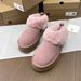 2025 New Women's Plush Shoes, Comfortable Thick-Soled Slip-Ons, Celebrity Style Casual Loafers, Lazy Snow Boots_vogvips.com