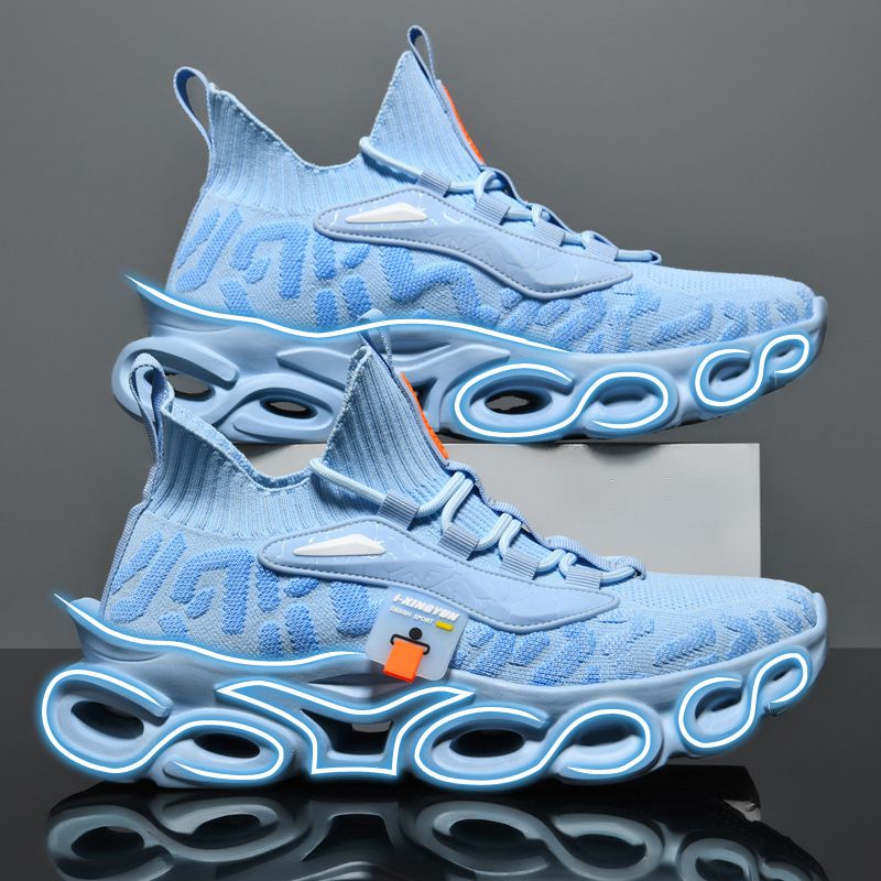 Fashionable New Casual Running Flying Woven Outer Wear, Blade Comfortable Sports Shoes, Oversized Trendy Men's Shoes_vogvips.com