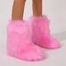 Women's New Furry Cross-Border European And American Style Flat High-Top Fur Snow Winter Warm Mid-Calf Boots_vogvips.com