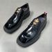 Men's Formal Men's Summer Style, Top Layer Cowhide, Thick Sole, Casual Derby Shoes, Business Lightweight, High-End_vogvips.com