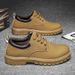 European Warm Series Summer 2025 New Thick-Soled Work Shoes Short Casual Low-Top Martin Boots Men's Trendy Construction Site_vogvips.com