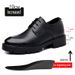 Men's Elevator Dress Shoes 8CM Thick Sole Lace-up Low-cut Leather Shoes_vogvips.com