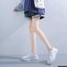 Casual Leather Sneakers For Women, Comfortable Korean-style Fashion, New Trendy Cross-border Sneakers, Stylish_vogvips.com