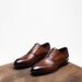 2023 Summer New Breathable Carved Lace-up Embossed Hollow Business Casual Leather Loafers_vogvips.com
