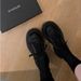 Grape Mom's Style Women's White Canvas Shoes Lace-Up round Toe Thick Sole 7cm Autumn Winter_vogvips.com