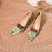 Rhinestone Pointed Thin Heel Pearl Wedding Shoes Women's Wedding Bridesmaid Shoes Temperament Commuter Professional Heels Women_vogvips.com