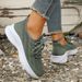 Spring Summer Breathable Mesh Sport Women Slip On Hollow Out Knitted Flats Shoes Woman Plus Size 43 Thick Sole Sneakers_vogvips.com