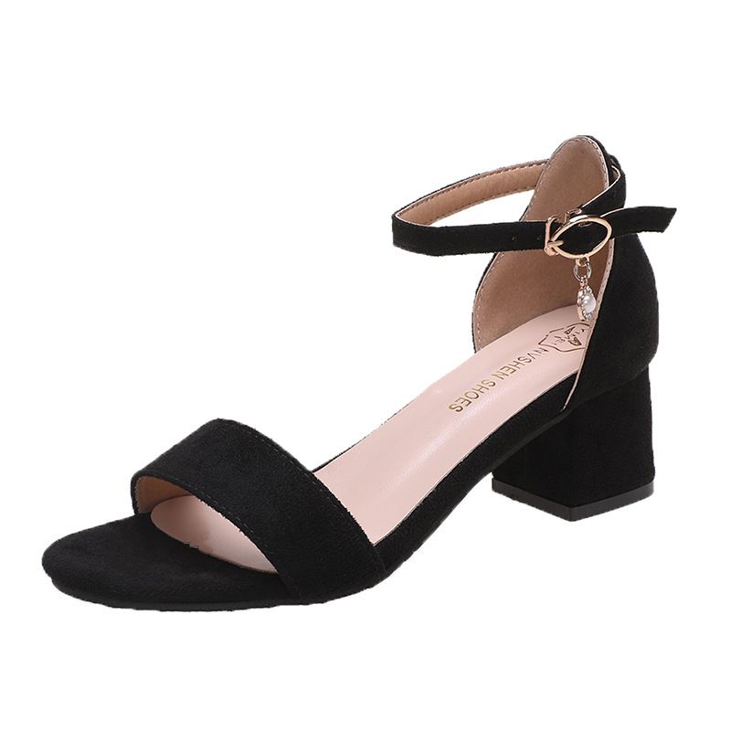 2026 Summer New Cross-Border Plus Size Women's Fashionable Versatile Mid-Heel Strap High-Heel Roman Sandals_vogvips.com