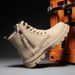 European Warm Series Men's Martin Combat Shoes High Top 2025 New Summer Waterproof Work Side Zipper Boots_vogvips.com