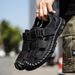 Summer Closed-Toe Sandals Lightweight Size 48 Beach Casual Breathable Velcro Soft Leather Surface Hole Shoes For Men_vogvips.com