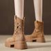 2025 New Thick-Soled Hollow Western Cowboy Ankle Breathable Height-Increasing Summer Mid-Calf Martin Boots_vogvips.com