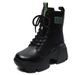 Women's Snow 2023 New Winter Fleece Lined Thickened Northeastern Cotton Shoes Genuine Leather Wool Thick Sole Petite_vogvips.com