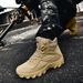 Men's Tactical Boots High Top Military Combat Boots For Hiking Camping Outdoor Training - Breathable Durable KPU Material - High Top Military Boots_vogvips.com