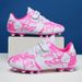 Soccer Shoes Soccer Cleats Football Boots Trainingshoes Youthsoccerboots A Pair Of Chi's Soccer Shoes With Velcro Straps, TF Cleats Boys, AG Long Spik_vogvips.com