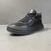 Single Shoe Spring Style Genuine Leather British Trend Versatile High Top Casual Board Zhongbang Boots Men's Black Clown_vogvips.com