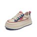 Little White Shoes Female Students Thick-soled Heightening Shoes Mesh Breathable Casual Street Shooting Shoes_vogvips.com