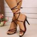 2026 Roman-style Twisted Strap Floral High-heeled Sandals For Women, Pointed Toe, Stiletto Heel, Open-toe, Sexy,_vogvips.com