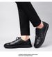 Men's Sports Shoes Irst Layer Cowhide Sot Leather Outdoor Low-top Black Board Shoes Breathable Men's Shoes_vogvips.com