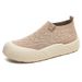 Women's Shoes Casual Shoes Fashion Women's Single Shoes Soft Sole Comfortable Nurse Shoes One Pedal Mother Shoes Breathable Fly Woven Shoes_vogvips.com