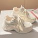 2025 Summer New Thick-Soled Mesh Dad Shoes For Women Versatile Chic With Wide-Leg Pants Breathable Casual Sneakers_vogvips.com