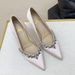 Black Commuter Pointed Rhinestone Thin Heel Satin Fashion Versatile High Heel Shoes_vogvips.com