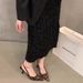 Single Shoes Black Temperament French Spring And Summer Sandals Drag Women S_vogvips.com