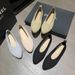 Breathable Soft-soled Single Shoes Women's Pointed Head Flat Bottom Fly-woven Shallow Mouth Grandma Shoes Mesh Ladyshoes_vogvips.com