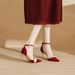 Women's Shoes For Casual Business Wedding Party Style Red High Heels Wedding Wedding Shoes Large Size One Strap Hollow Shoes_vogvips.com