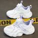 Girls' 2025 Summer New Sports Little White Dad For Girls Big Kids Breathable Running Shoes_vogvips.com
