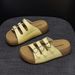 Korean Style Three-breasted Platform Slippers Women's Outer Wear Casual Versatile Beach Shoes Non-slip Women's Slippers_vogvips.com