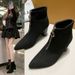 2025 Winter New Fashion Versatile Short High Heels Pointed Toe Slim Women French Style Chunky Heel Height Increasing_vogvips.com