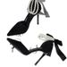 2025 Fall New Pearl Black Women's Fashion Stiletto Suede Hollow One-Strap Buckle High Heels_vogvips.com