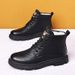 European Warm Series Martin For Men 2025 New Fleece-Lined High-Top Work Trendy Genuine Leather Wool Cotton Shoes Warm Snow Boots_vogvips.com