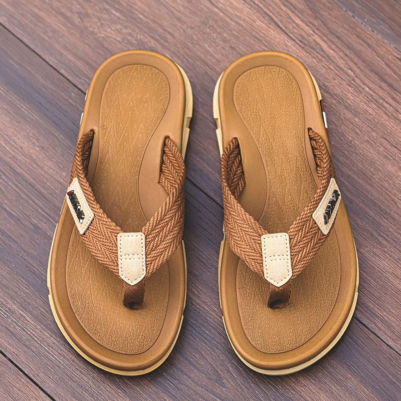 Men’s Summer Slip-resistant Chevron Flip-flops For Home, Bathroom, Showering, Wearable, Durable, Soft Sole, Trendy, Cool Sandals_vogvips.com