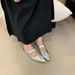 2026 Spring/Summer New Pointed-Toe Shallow Mules French Style Elegant Fashionable Comfortable Closed-Toe Slippers For_vogvips.com