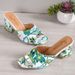 2025 Summer European And American Style Women's High-Heeled Sandals, Non-Slip PU Material, Fashionable Sizes 42-43,_vogvips.com