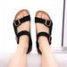 Asgard Suede Clogs New Cork Sole Slipper For Women Outdoor Non-slip Flat Mules Potato Shoes Summer Lady Leisure Beach_vogvips.com