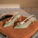 Qianluihui Exquisite Rhinestone Women's Summer Peep-Toe Backless Sandals Thin Pointed Toe National Style Cheongsam High_vogvips.com